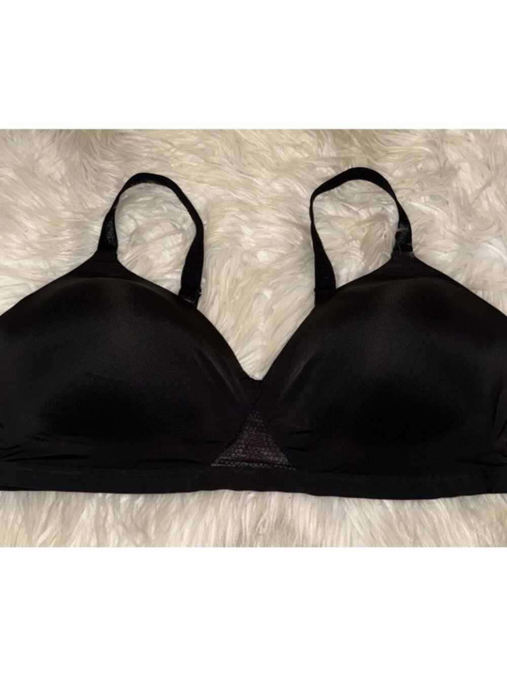 Hanes G521 Oh So Light Contour ComfortFlex Fit Wire Free Bra 2XL 2XLarge Black - Picture 3 of 6